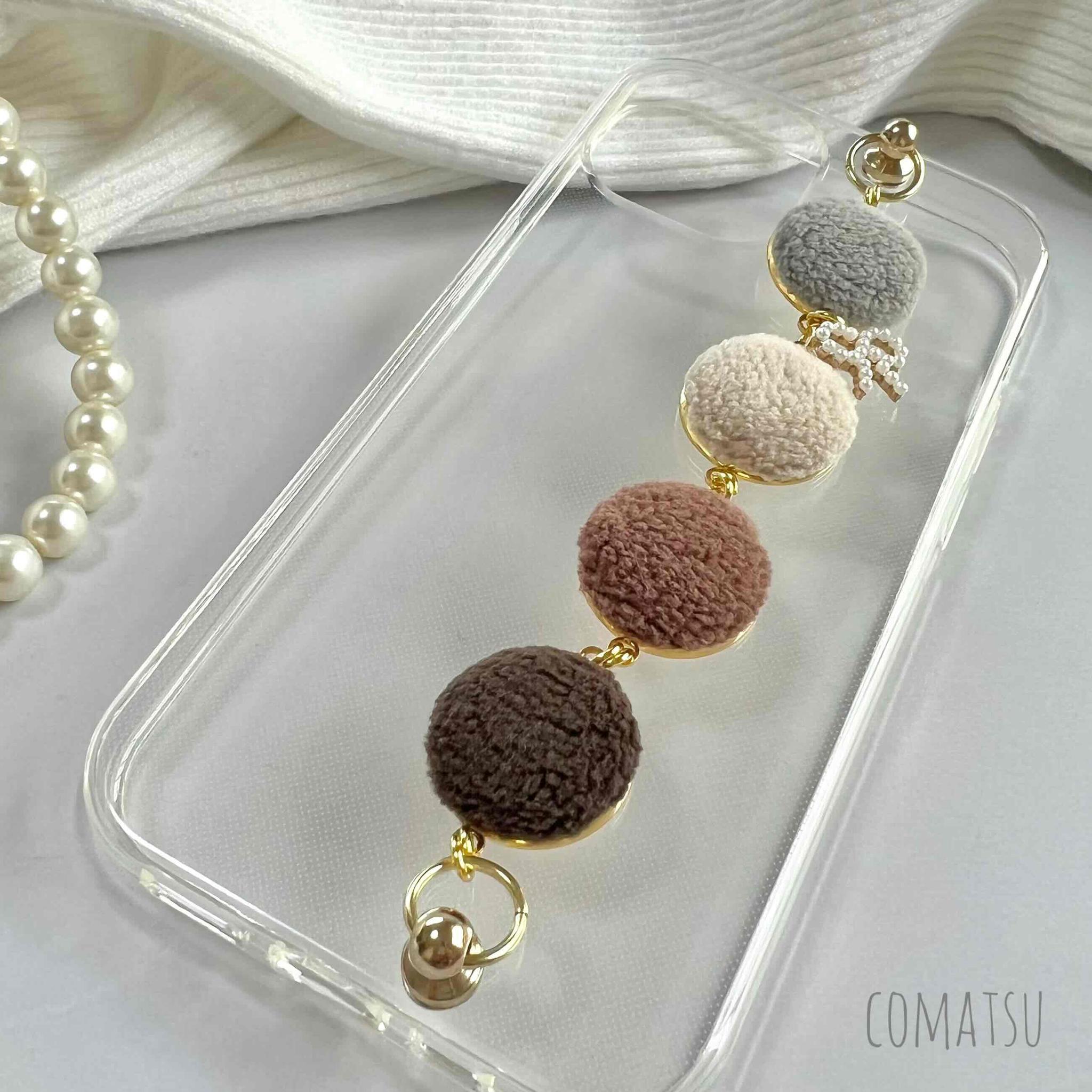 もこもこボア ハンドホルダースマホケース 落下防止ベルトストラップ付きスマホカバー | 4枚目